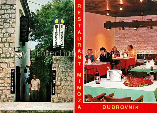AK / Ansichtskarte Dubrovnik Ragusa Restaurant Mimoza Gaststube Kat. Dubrovnik
