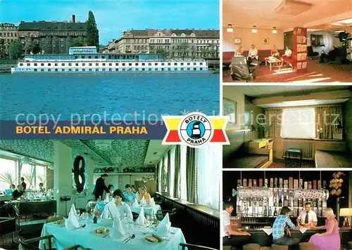 AK / Ansichtskarte Praha Prahy Prague Botel Admiral Prazske restaurace Kat. Praha