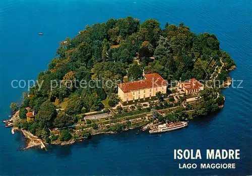 AK / Ansichtskarte Isola Madre Lago Maggiore Fliegeraufnahme Kat. Italien
