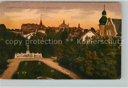 AK / Ansichtskarte Bad Woerishofen Kneippdenkmalsplatz  Kat. Bad Woerishofen