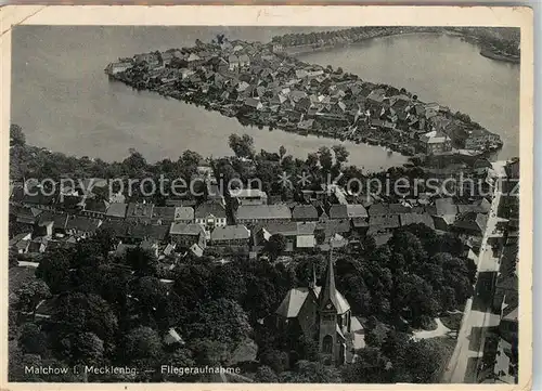 AK / Ansichtskarte Malchow Fliegeraufnahme Kat. Malchow Mecklenburg