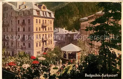 AK / Ansichtskarte Badgastein Kurkonzert Kat. Bad Gastein