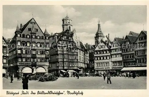 AK / Ansichtskarte Stuttgart Stadt der Auslandsdeutschen Marktplatz Kat. Stuttgart