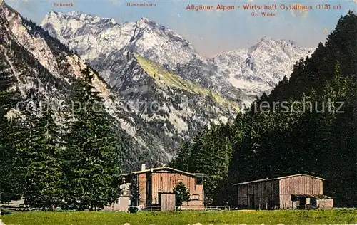 AK / Ansichtskarte Oytal Wirtschaft Oytalhaus Allgaeuer Alpen Kat. Oberstdorf