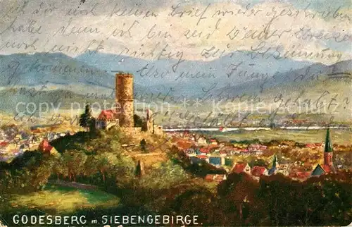 AK / Ansichtskarte Godesberg Bad Godesburg mit Siebengebirge Kat. Bonn