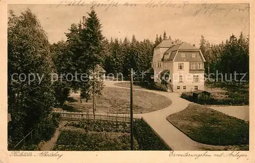 AK / Ansichtskarte Albertsberg Auerbach Heilstaette Erweiterungsbau mit Anlagen