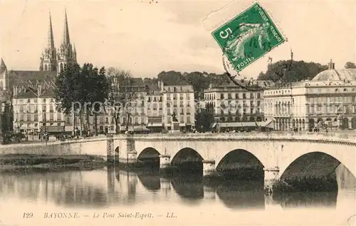 AK / Ansichtskarte Bayonne Pyrenees Atlantiques Pont Saint Esprit Kat. Bayonne