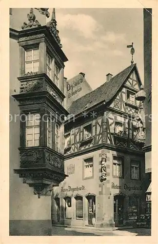 AK / Ansichtskarte Mainz Rhein Renaissance Erker am alten Gymnasium 