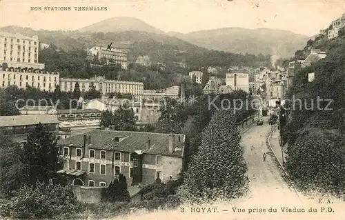 AK / Ansichtskarte Royat les Bains Vue prise du Viaduc du P.O.