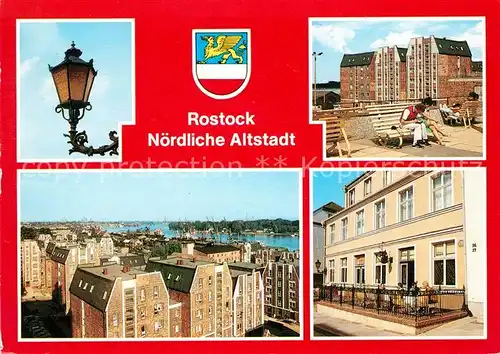 AK / Ansichtskarte Rostock Mecklenburg Vorpommern Hermann Duncker Platz Panorama Gaststaette Zum Stauer Kat. Rostock