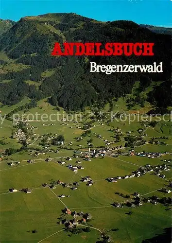 AK / Ansichtskarte Andelsbuch Vorarlberg Fliegeraufnahme mit Bregenzerwald Kat. Andelsbuch
