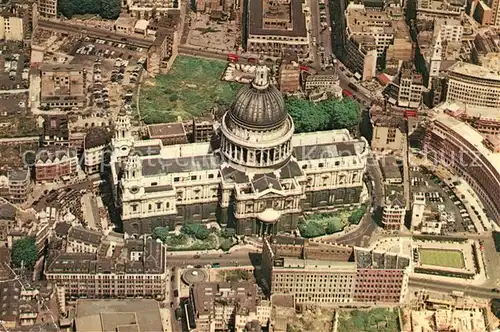 AK / Ansichtskarte London St Pauls Cathedral from the air Kat. City of London