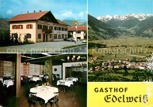 AK / Ansichtskarte Eyrs Gasthaus Edelweiss Gaststube Panorama