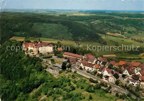 AK / Ansichtskarte Langenburg Wuerttemberg Schloss Langenburg Fliegeraufnahme Kat. Langenburg