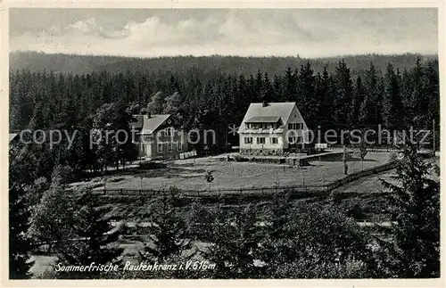 AK / Ansichtskarte Rautenkranz Vogtland Ferienheim Kaufstaette Merkur Kat. Morgenroethe Rautenkranz