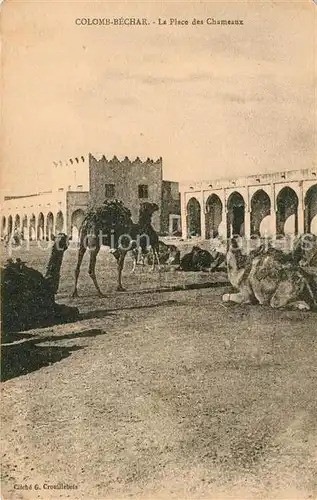 AK / Ansichtskarte Colomb Bechar Place des Chameaux Kat. Algerien