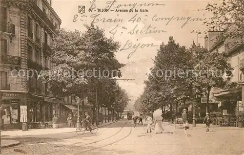 AK / Ansichtskarte Dijon Cote d Or Avenue de la Gare Kat. Dijon