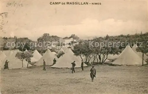 AK / Ansichtskarte Nimes Militaerlager Kat. Nimes