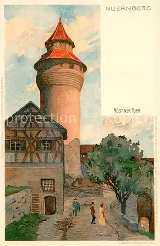 AK / Ansichtskarte Nuernberg Vestner Turm Kat. Nuernberg