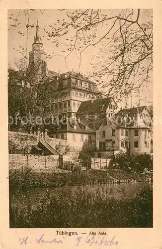 AK / Ansichtskarte Tuebingen Alte Aula Partie am Neckar Kat. Tuebingen