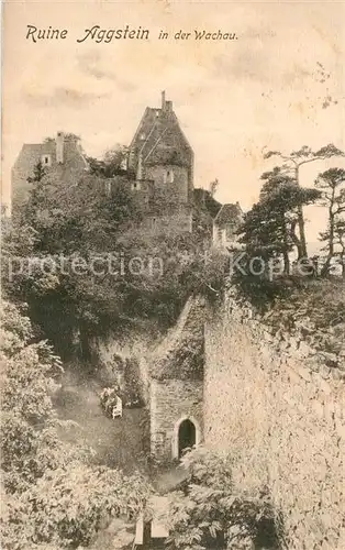 AK / Ansichtskarte Aggsbach Dorf Ruine Aggstein in der Wachau an der Donau