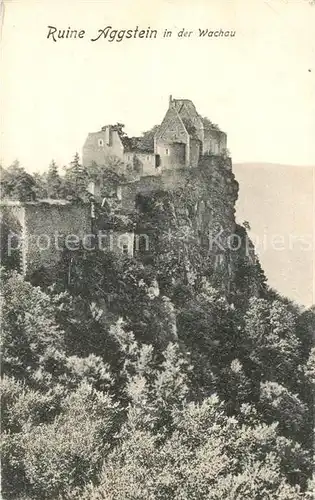 AK / Ansichtskarte Aggsbach Dorf Ruine Aggstein in der Wachau an der Donau