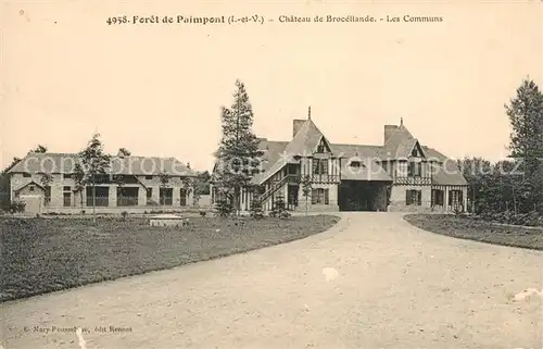AK / Ansichtskarte La Foret de Paimpont Chateau de Broceliande les communs