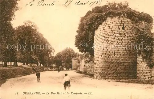 AK / Ansichtskarte Guerande Le Bas Mail et les Remparts Kat. Guerande