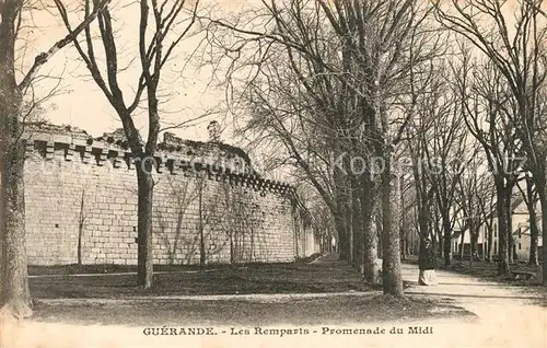 AK / Ansichtskarte Guerande Les Remparts Promenade du Midi Kat. Guerande