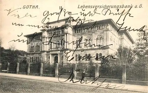 AK / Ansichtskarte Gotha Thueringen Lebensversicherungsbank  Kat. Gotha