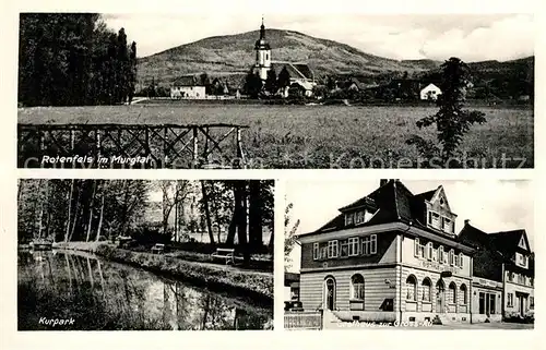 AK / Ansichtskarte Rotenfels Bad Gasthaus Gross Au Kurpark Kat. Gaggenau