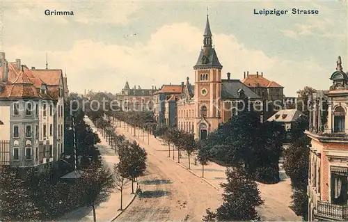 AK / Ansichtskarte Grimma Leipziger Strasse Kat. Grimma