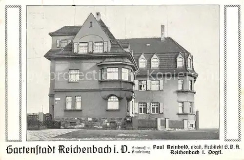 AK / Ansichtskarte Reichenbach Vogtland Gartenstadt Kat. Reichenbach