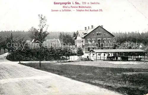 AK / Ansichtskarte Georgengruen Vogtland Hotel Pension Waldschuster Kat. Auerbach