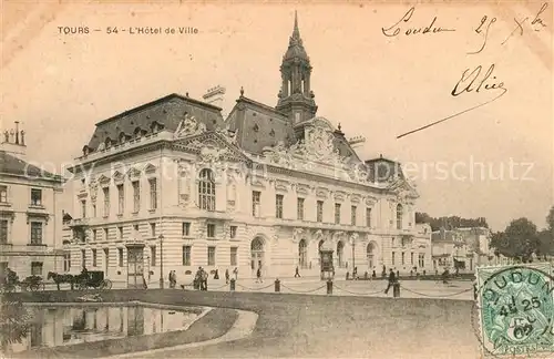 AK / Ansichtskarte Tours Indre et Loire Hotel de Ville Kat. Tours