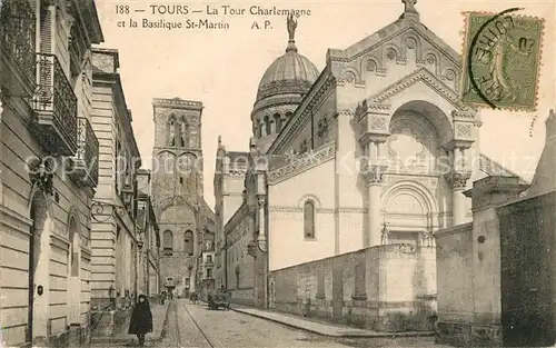 AK / Ansichtskarte Tours Indre et Loire Tour Charlemagne Kat. Tours
