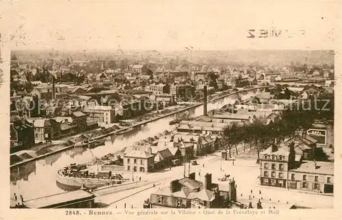 AK / Ansichtskarte Rennes Panorama Quai  Kat. Rennes