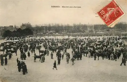 AK / Ansichtskarte Rennes Markt Kat. Rennes