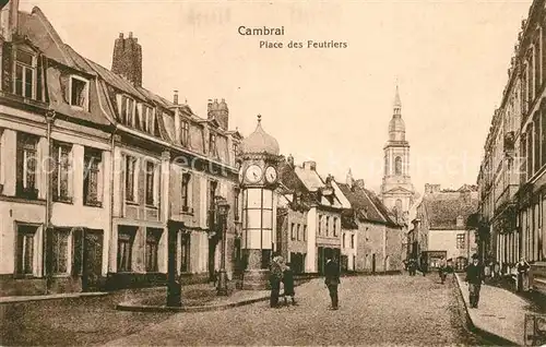 AK / Ansichtskarte Cambrai Place des Feutriers Kat. Cambrai