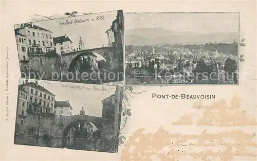 AK / Ansichtskarte Pont de Beauvoisin Port Restaure Panorama Kat. Pont de Beauvoisin