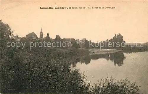 AK / Ansichtskarte Lamothe Montravel Les bords de la Dordogne Kat. Lamothe Montravel