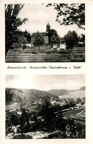 AK / Ansichtskarte Morgenroethe Rautenkranz Panorama Kirche Kat. Morgenroethe Rautenkranz