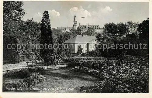 AK / Ansichtskarte Plauen Vogtland Lohmuehlen Anlage Schloss Kat. Plauen