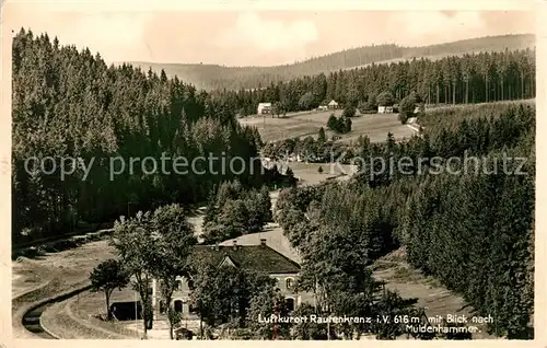 AK / Ansichtskarte Rautenkranz Vogtland Panorama Gasthof Wilhelmshoehe Kat. Morgenroethe Rautenkranz