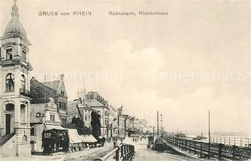 AK / Ansichtskarte Ruedesheim Rhein Rheinstrasse Kat. Ruedesheim am Rhein