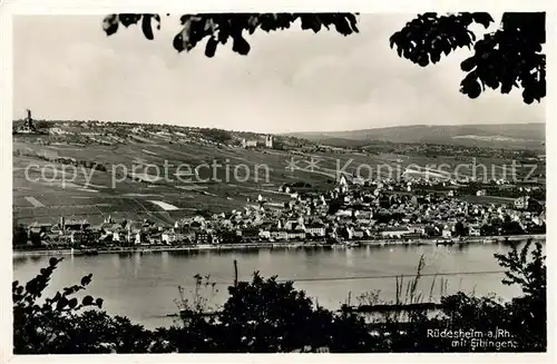 AK / Ansichtskarte Ruedesheim Rhein Eibingen Panorama Kat. Ruedesheim am Rhein