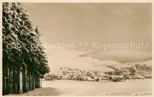 AK / Ansichtskarte Erlbach Vogtland Sprungschanze Winter Kat. Erlbach Vogtland