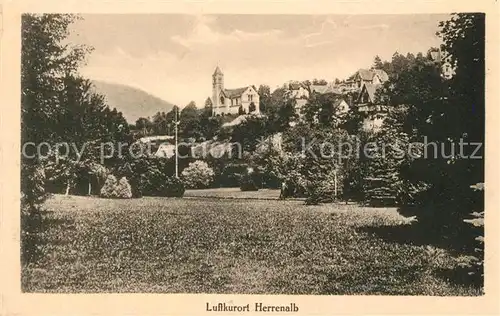 AK / Ansichtskarte Herrenalb Bad Panorama Kirche Kat. Bad Herrenalb