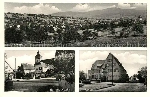 AK / Ansichtskarte Binzen Baden Panorama Kirche Schule Kat. Binzen