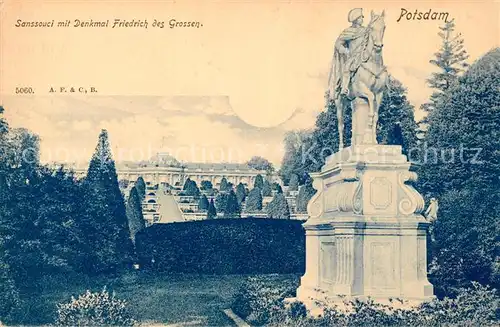 AK / Ansichtskarte Potsdam Sanssouci Denkmal Friedrich des Grossen Kat. Potsdam